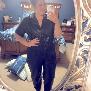 Smash & Tess Leather Romper
